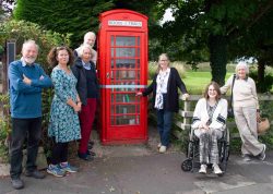 L-to-R Derek Carter, Sonia Bruce, Valerie Nimmo, Bill Nimmo, Diana Murray CBE, Beth Willis, Anne Orr