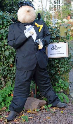 "Q" Branch; Deeside Cottage - RUNNER-UP - Best TV/Film/Book Scarecrows